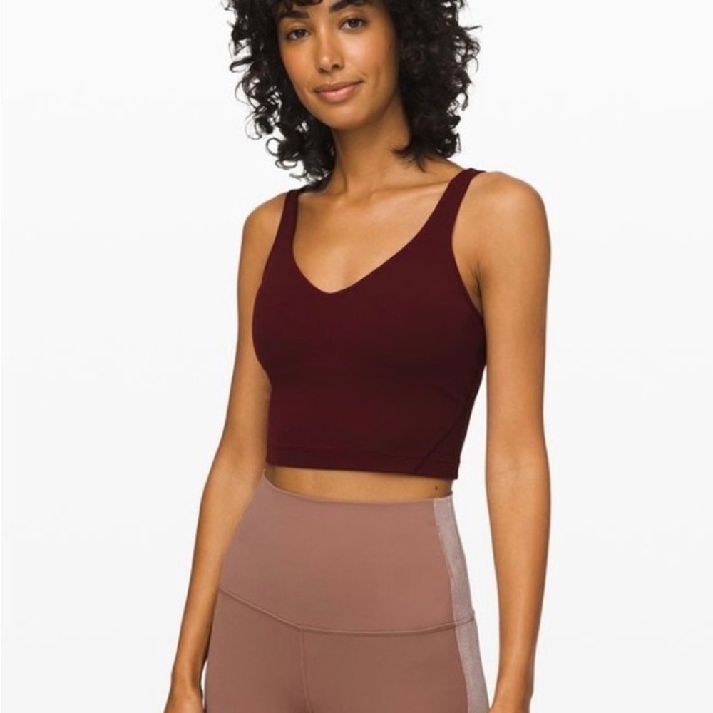 Lululemon burgundy align tank. Size 10